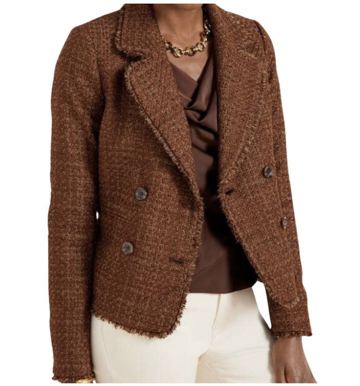 Fringe Tweed Cropped Jacket
